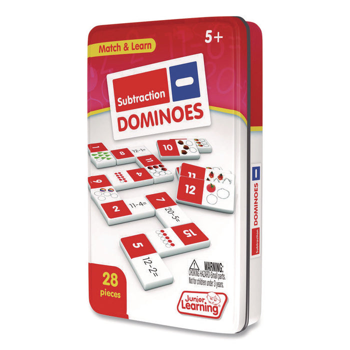 Subtraction Dominoes, 1 to 2 Players, Grades K to 5, 28 Pieces