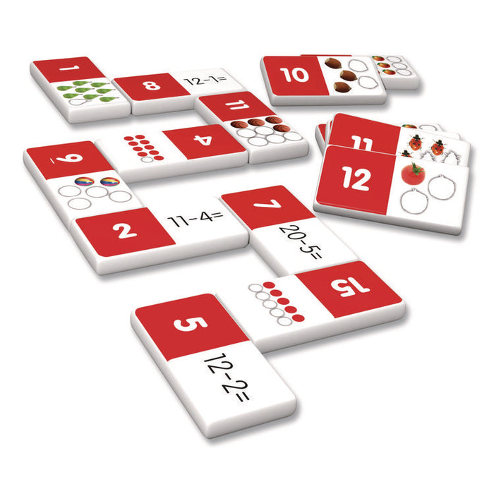 Subtraction Dominoes, 1 to 2 Players, Grades K to 5, 28 Pieces