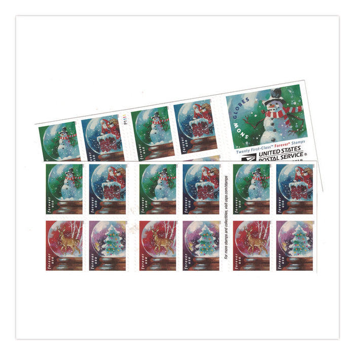 First-Class Forever Stamps, Holiday, 20/Book