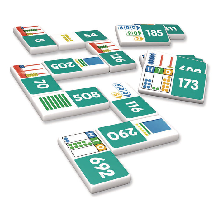 Place Value Dominoes, 1 to 2 Players, Grades 1 to 7, 28 Pieces