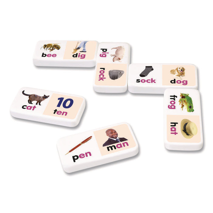 Rhyming Words Dominoes, 1 to 2 Players, Grades Pre-K to 5, 28 Pieces