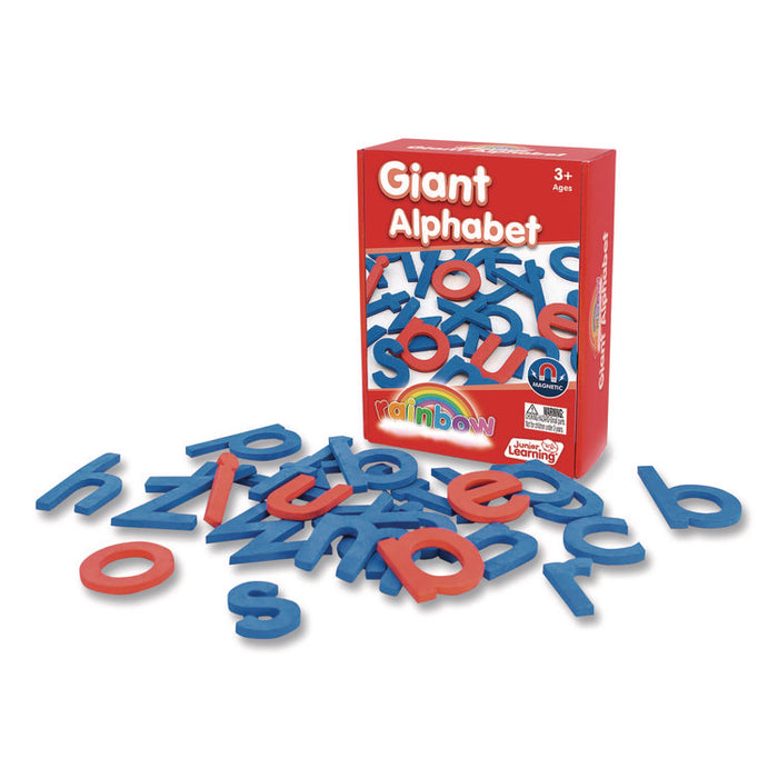 Rainbow Giant Alphabet, Lowercase Letters, +/- 3" Tall, Blue Consonants, Red Vowels, 26 Pieces