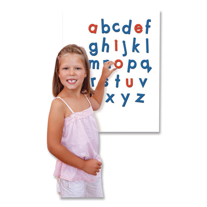 Rainbow Giant Alphabet, Lowercase Letters, +/- 3" Tall, Blue Consonants, Red Vowels, 26 Pieces