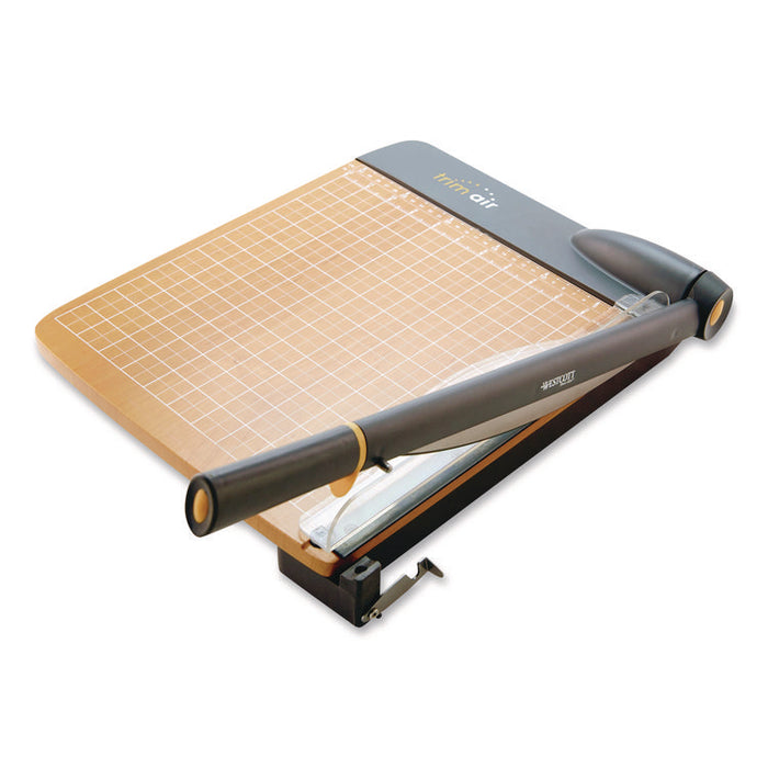 TrimAir Guillotine Paper Cutter with Anti-Microbial Protection, 30 Sheets, 15" Cut Length, 14 x 22