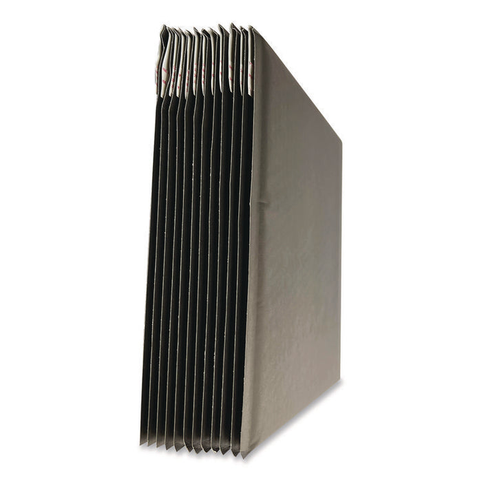 Self-Sealing Bubble Mailer, 8.5 x 11, Black, 12/Pack