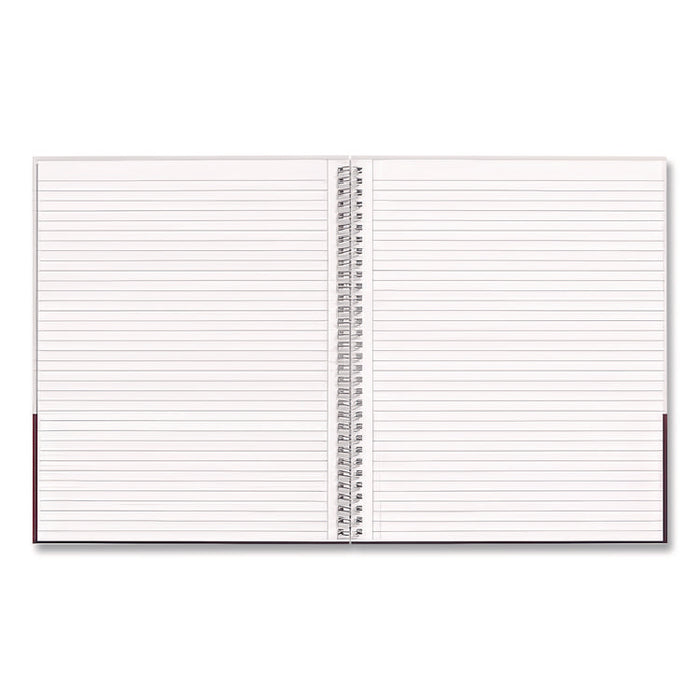 Wirebound Hardcover Notebook, 1-Subject, Narrow Rule, Gray/Purple Cover, (80) 11 x 8.5 Sheets