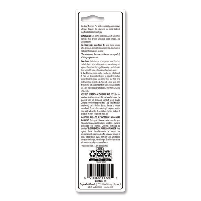 Mess-Free Pen Cleaner, Citrus Scent, 0.34 Pen Applicator, 12/Carton