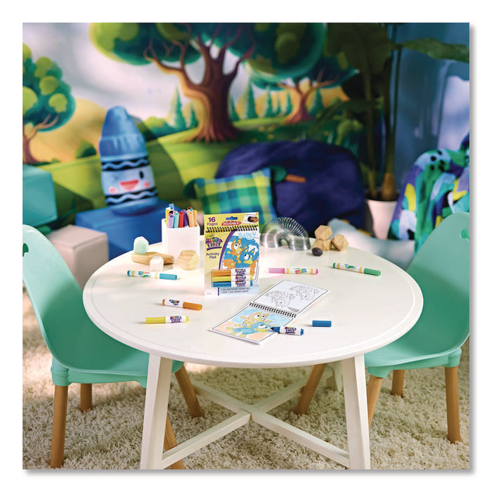 Bluey Color and Erase Reusable Activity Pad, Includes Three Markers, Ages 3 and Up, 16 Pages