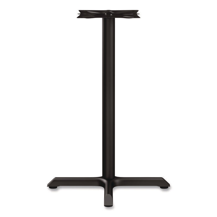 Alera Hospitality Series Single-Column Bases, 27.5" Diameter x 40.38"h, 300 lb Cap, Steel, Black