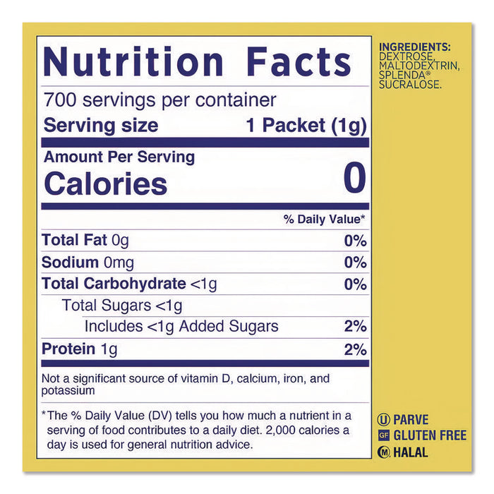 No Calorie Sweetener, 0.04 oz Packet, 2,000/Carton