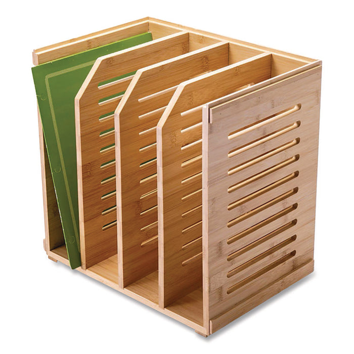 Bamboo Magazine File, 14.09 x 14.41 x 14.41, Brown