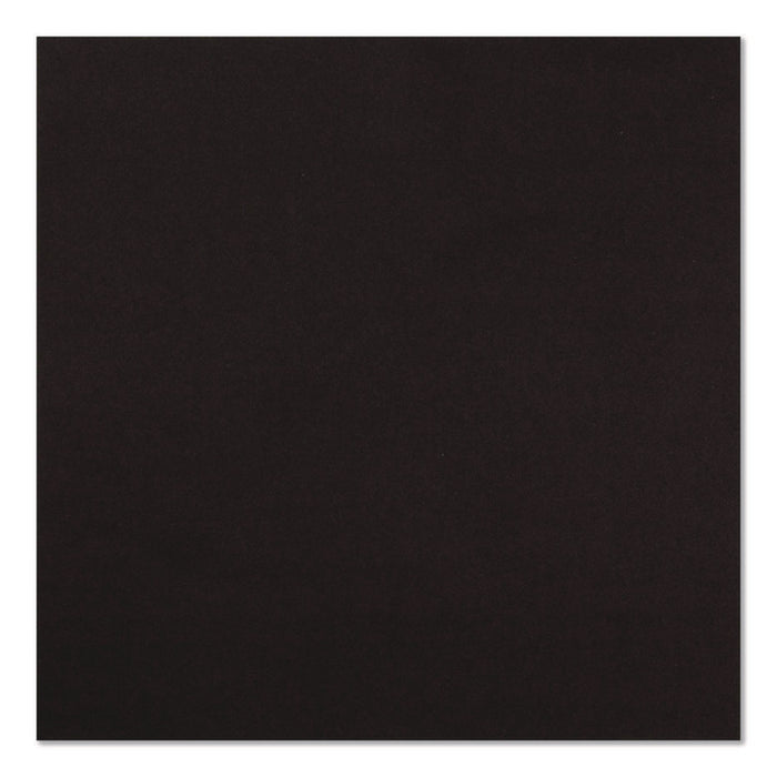 Airlaid Flat Pack Napkins, 16 x 16,  Black, 500/Carton