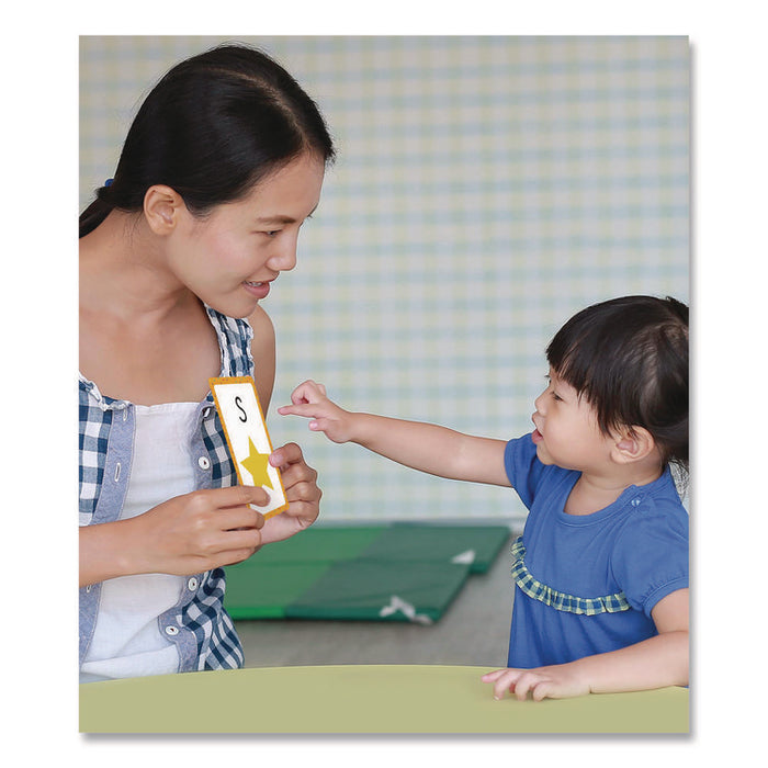 Alphabet Flash Cards, Grades Pre-K to 1, 3.25" x 5.25", Assorted Colors, 54 Cards