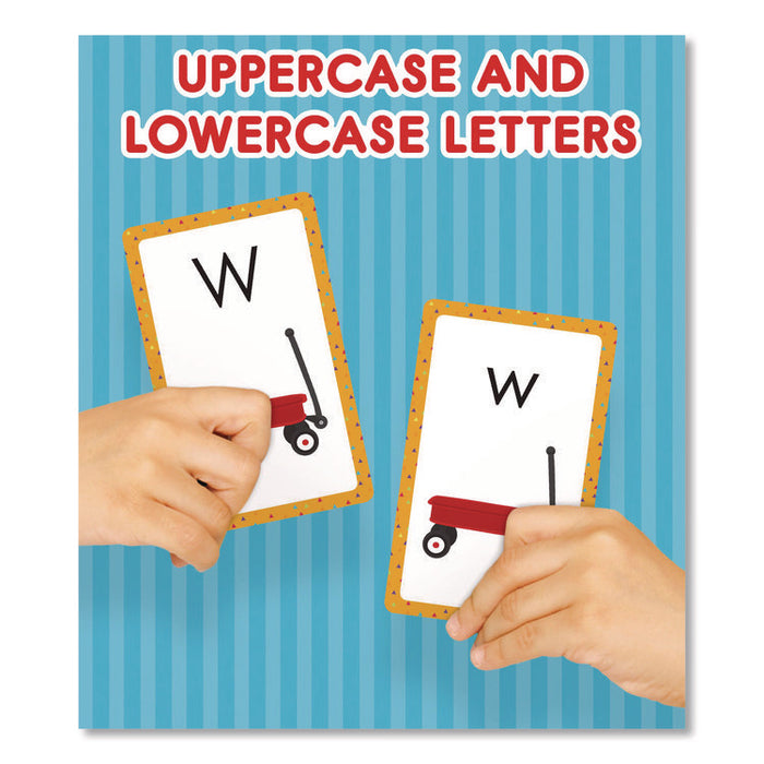Alphabet Flash Cards, Grades Pre-K to 1, 3.25" x 5.25", Assorted Colors, 54 Cards