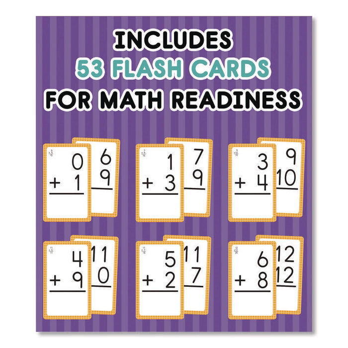 Addition 0 to 12 Flash Cards, Grades 1 to 5, 3.25" x 5.25", Assorted Colors, 54 Cards