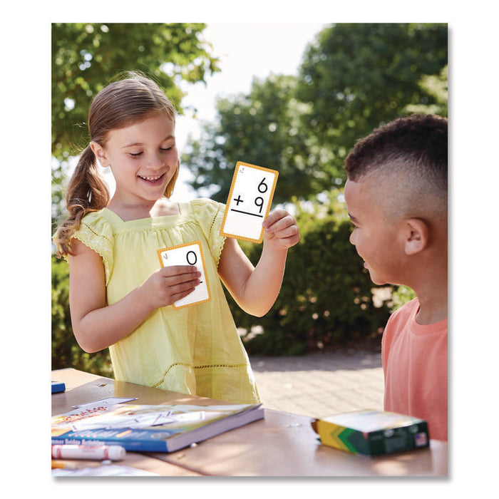 Addition 0 to 12 Flash Cards, Grades 1 to 5, 3.25" x 5.25", Assorted Colors, 54 Cards