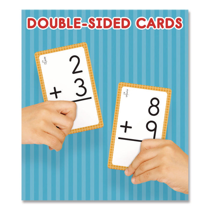 Addition 0 to 12 Flash Cards, Grades 1 to 5, 3.25" x 5.25", Assorted Colors, 54 Cards