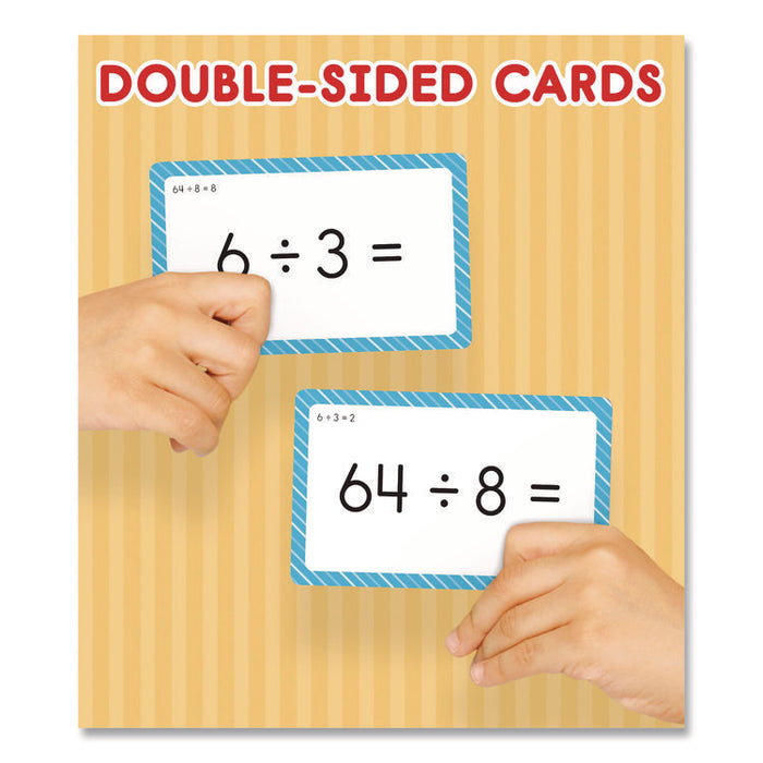 Division 0 to 12 Flash Cards, Grades 4 to 6, 3.25" x 5.25", Assorted Colors, 54 Cards