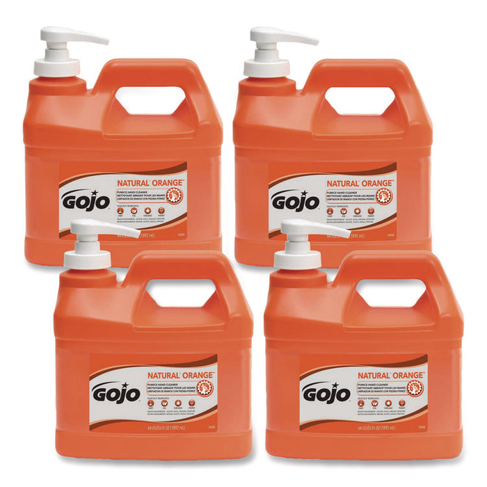 NATURAL ORANGE Pumice Hand Cleaner, Citrus Scent, 0.5 gal, 4/Carton