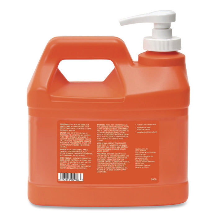 NATURAL ORANGE Pumice Hand Cleaner, Citrus Scent, 0.5 gal, 4/Carton
