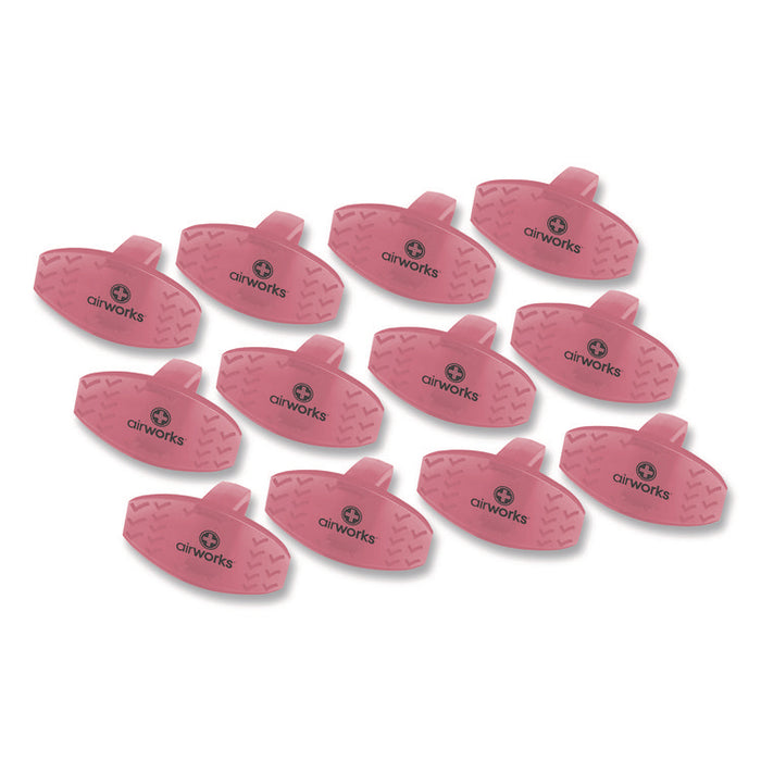 AirWorks Bowl Clips, Fruit Basket Scent, Light Red, Dozen