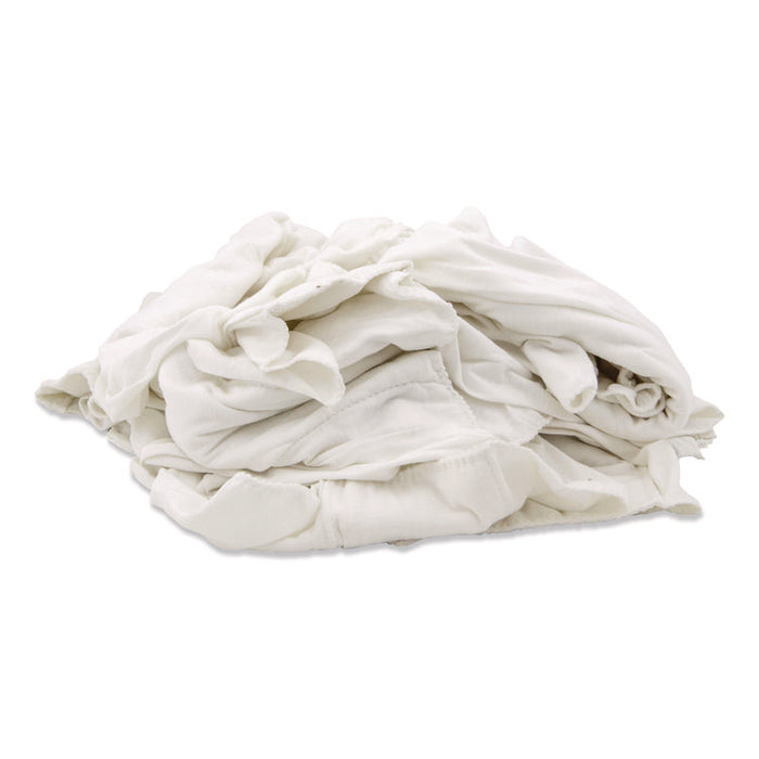 Knit Baby Diaper Rags, 2-Ply, 15 x 18, White, 25 lb/Carton