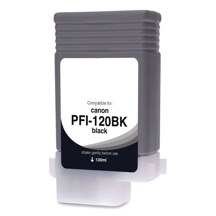 Compatible Black Ink Replacement for PFI-120 (2885C001), 130 mL