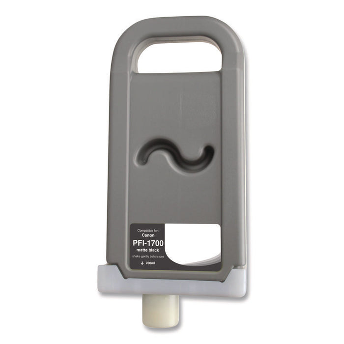 Compatible Matte Black Ink, Replacement for PFI-1700 (0774C001AA), 700 mL