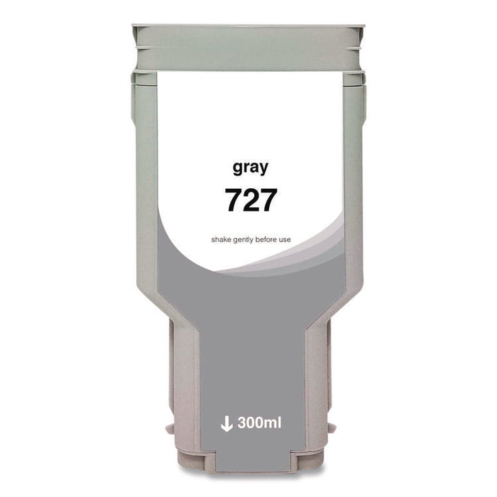 Compatible Gray High-Yield Ink, Replacement for 727XL (F9J80A), 300 mL
