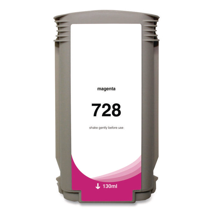 Compatible Magenta Ink, Replacement for 728 (F9J66A), 130 mL