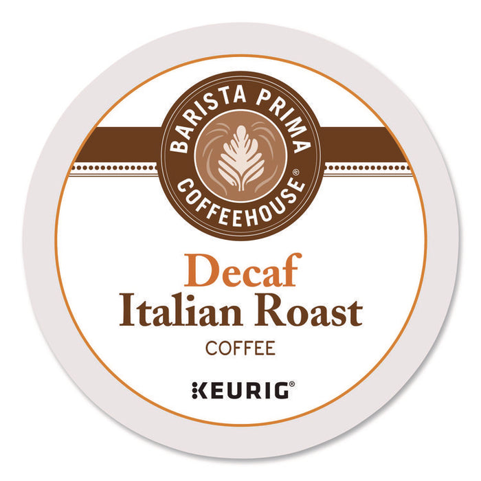Decaf Italian Roast Coffee K-Cups, 24/Box, 4 Boxes/Carton