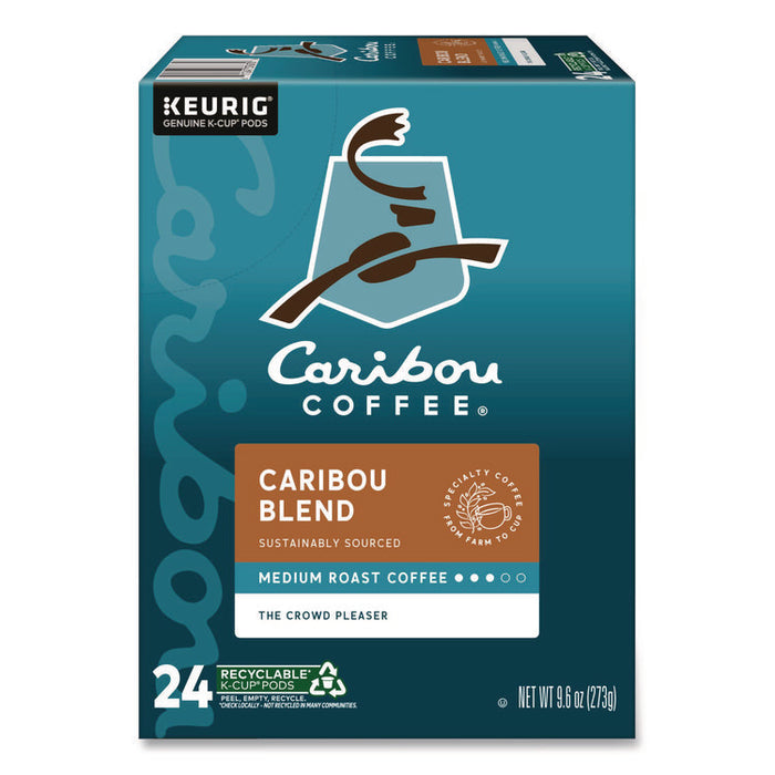 Caribou Blend Coffee K-Cups, 24/Box