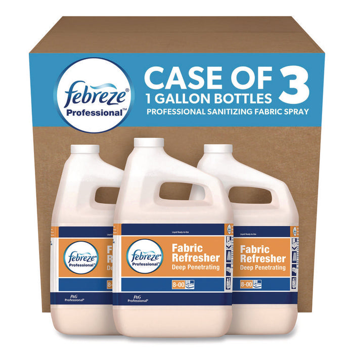 Professional Deep Penetrating Fabric Refresher, Fresh Clean, 1 gal Bottle, 3/Carton