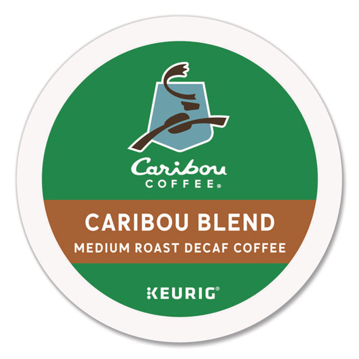 Caribou Blend Decaf Coffee K-Cups, 96/Carton