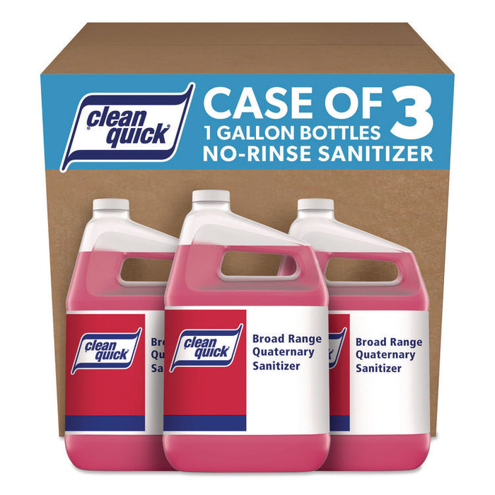 Broad Range Quaternary Sanitizer, Sweet Scent, 1 gal Bottle, 3/Carton