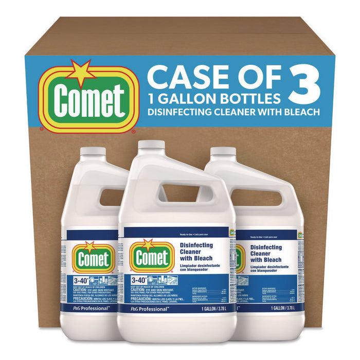 Disinfecting Cleaner with Bleach, Fresh Scent, 1 gal Bottle