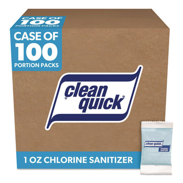 Powdered Chlorine-Based Sanitizer, 1 oz Pack, 100/Carton