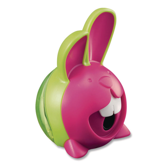 Croc Croc Chomp Rabbit 1-Hole Canister Pencil Sharpener, 3.74 x 1.8 x 4.92, Randomly Assorted Colors