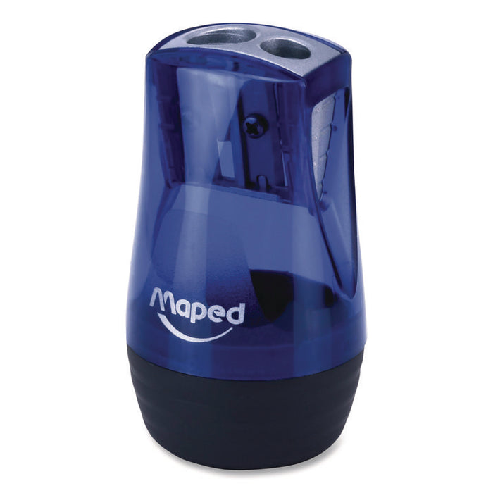 Tonic 2-Hole Canister Pencil Sharpener, 3.74 x 1.6 x 4.92, Randomly Assorted Colors