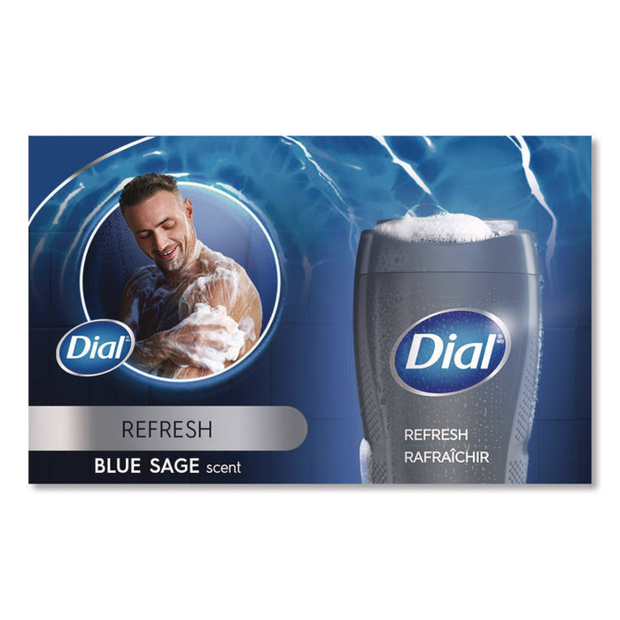 Men Refresh 3-in-1 Body, Hair and Face Wash, Blue Sage Scent, 32 oz, 4/Carton