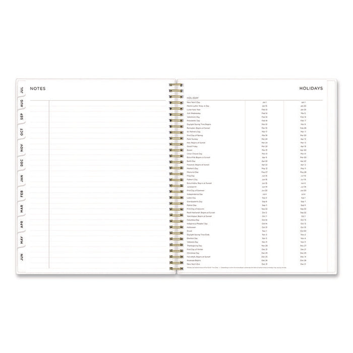 Ashley G Multicolor Smoke Academic Weekly/Monthly Planner, 11" x 8.5", Multicolor Cover, 12-Month (Jul-Jun): 2025 to 2026