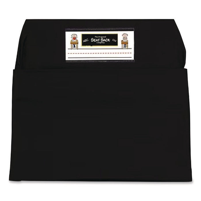 Elastic-Back Seat Sack for Chairs 12" to 17" Wide, 11 x 15.5 x 14, Fabric, Black