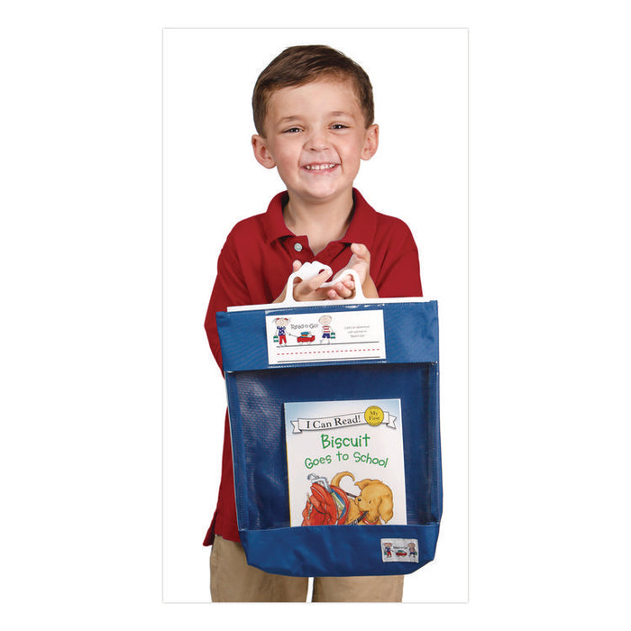 Seat Sack Read-n-Go Reading Bag, 10.5 x 2 x 16, Blue