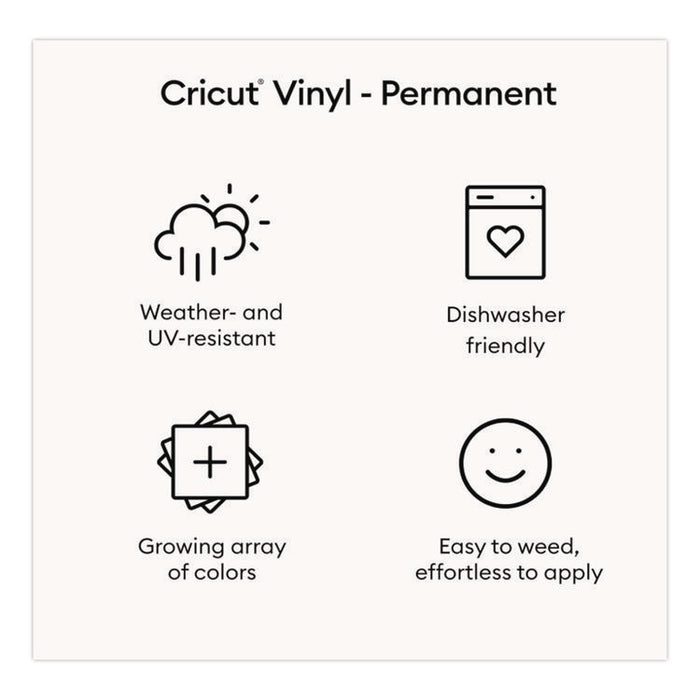 Premium Permanent Vinyl, 12 x 48, White