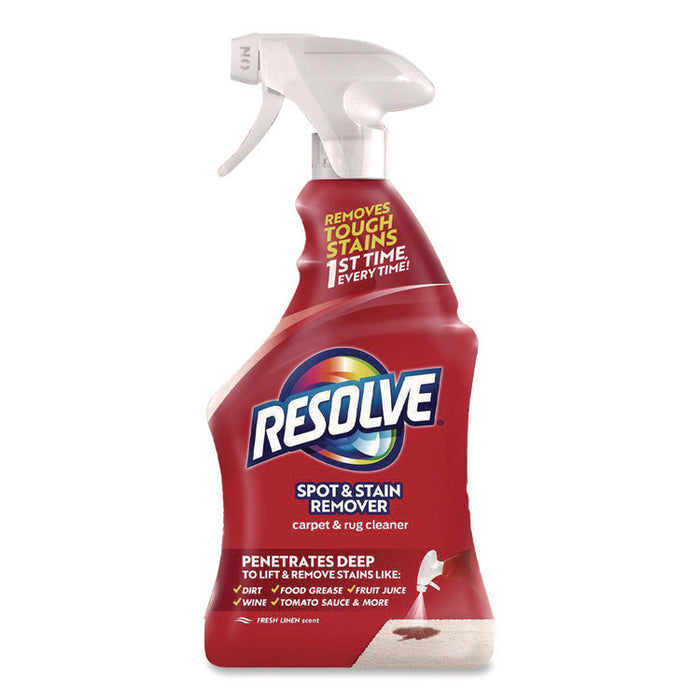 Triple Oxi Advanced Trigger Carpet Cleaner, Fresh Linen Scent, 22 oz Spray Bottle, 12/Carton