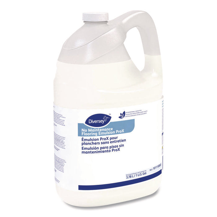 No Maintenance Flooring Emulsion ProX, 1 gal Bottle, 4/Carton