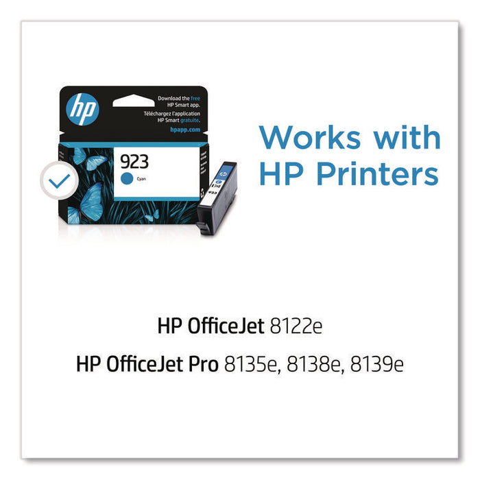 HP 923 (4K0T0LN) Cyan Original Ink Cartridge