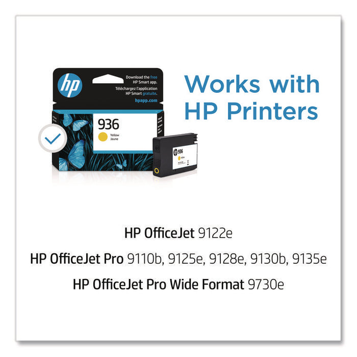 HP 936, (4S6V1LN) Yellow Original Ink Cartridge