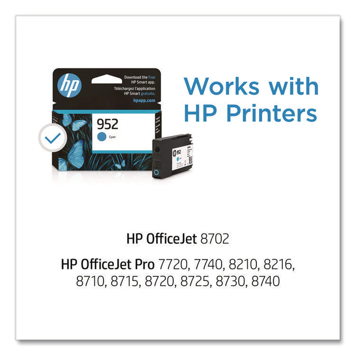 HP 952, (L0S49AN) Cyan Original Ink Cartridge