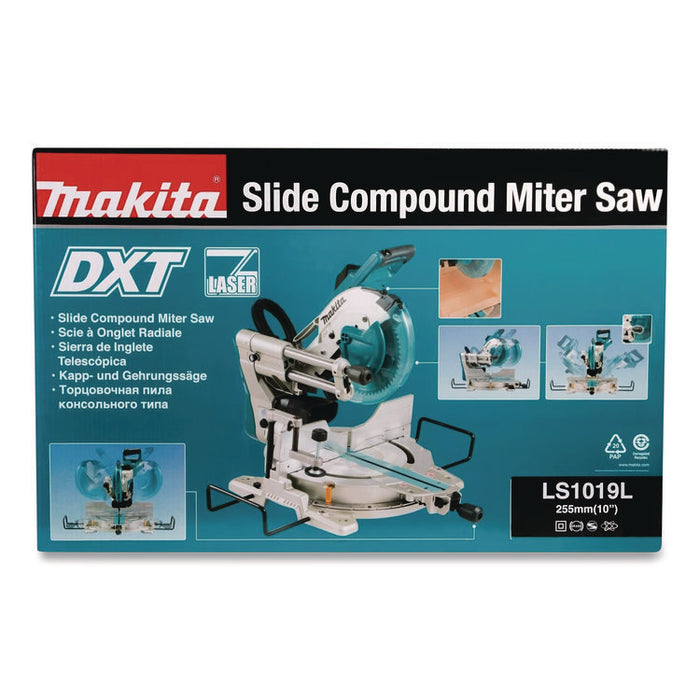 LS1019L 10" Dual-Bevel Sliding Compound Miter Saw with Laser, 3,200 rpm, 4.75" Fence, 120 V, 15 Amps